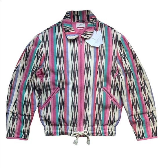 Isabel Marant Etoile Iaustey Tribal Bomber Jacket - Picture 4 of 8